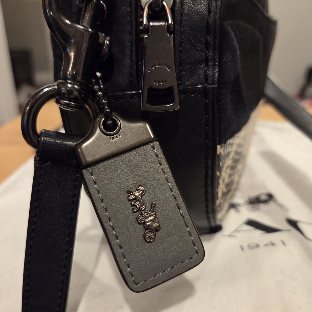 Coach 1941 Canteen Crossbody Bag With Patchwork And Snakeskin Detail - Picture 7 of 10